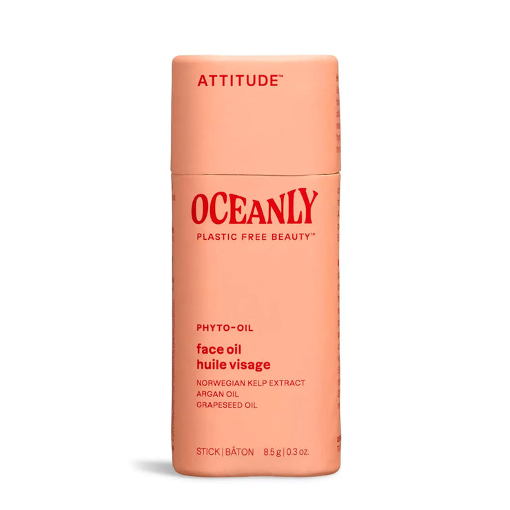 ATTITUDE Oceanly Face Oil Stick EWG Verified Plastic-free Plant and Mineral-Based Ingredients Vegan and Cruelty-free Beauty Products PHYTO OIL Unscented 0.3 Ounce - Boaties Collective