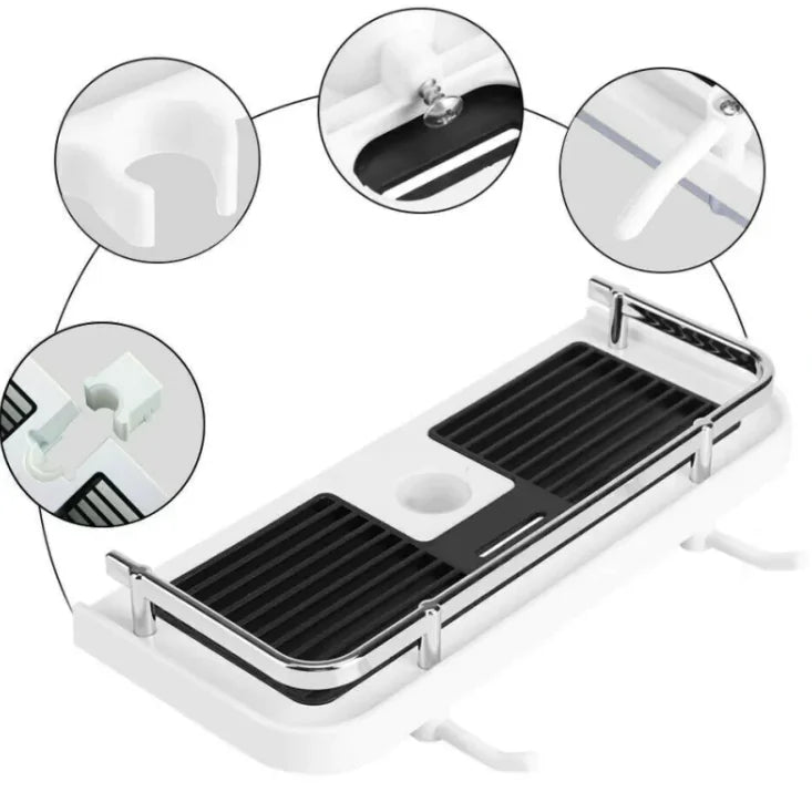 No Drilling Shower Caddy Rack Storage Organizer - Boaties Collective