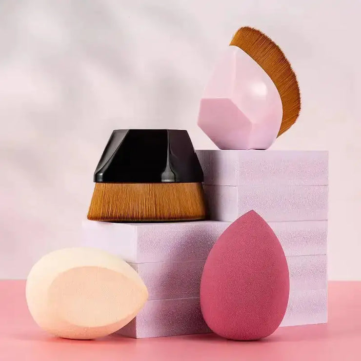 Belle & Rose™ Beauty Blenders/Foundation Brushes Set - Boaties Collective