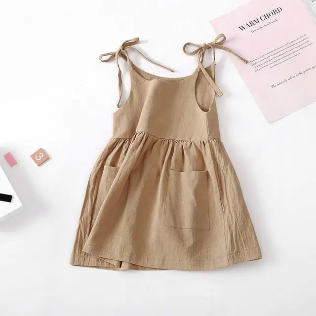 Sleeveless Cotton Toddler Dress - Boaties Collective