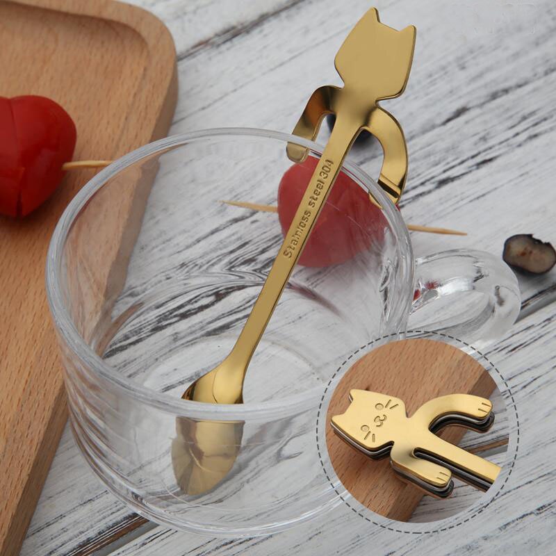 STAINLESS STEEL CAT TEASPOONS - Boaties Collective