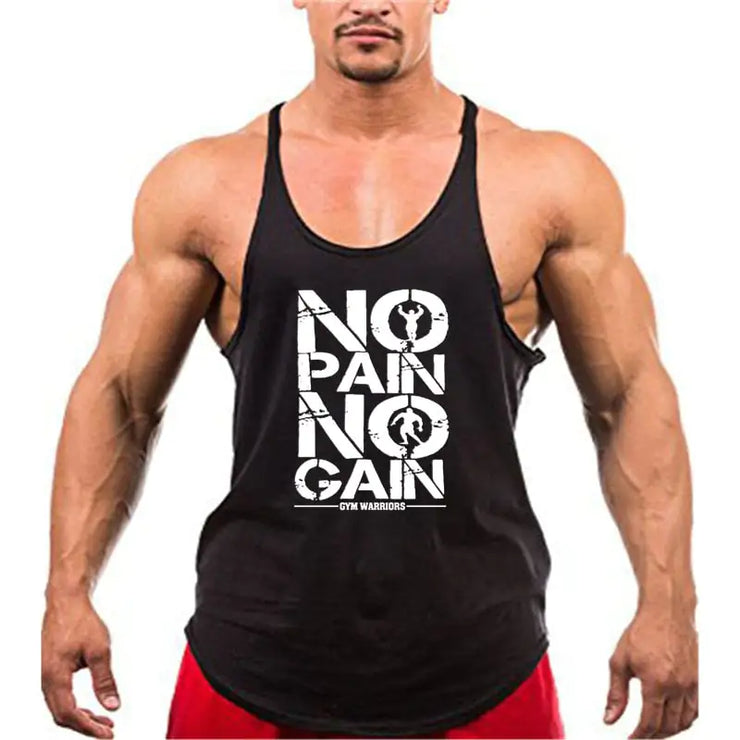 Brand Gym Stringer Tank Top Men Bodybuilding Clothing - Boaties Collective