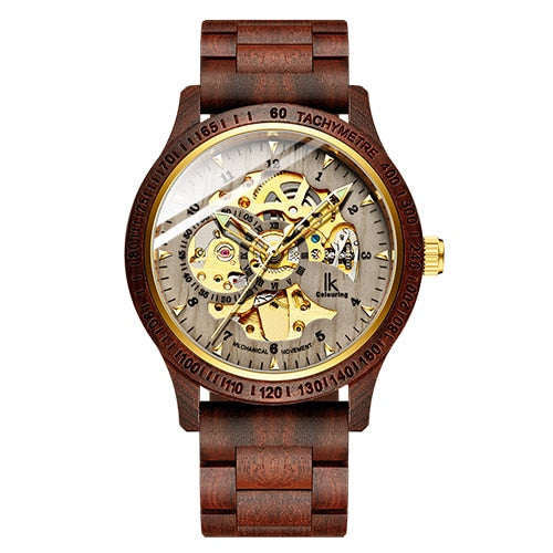 Classic Wooden Men's Mechanical Watch - Boaties Collective