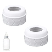 2pcs Replacement Bottle Nipple Ring Collars Compatible with Dr. Browns Narrow Plastic & Glass Bottles 4oz & 8oz No Leak or Spills Bottle Nipple Collars Rings Feeding Baby Accessories - Boaties Collective