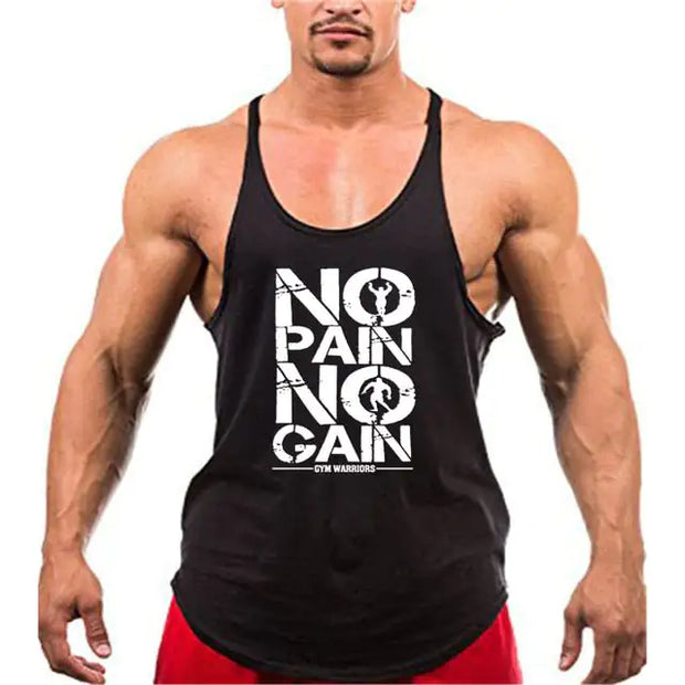 Brand Gym Stringer Tank Top Men Bodybuilding Clothing - Boaties Collective