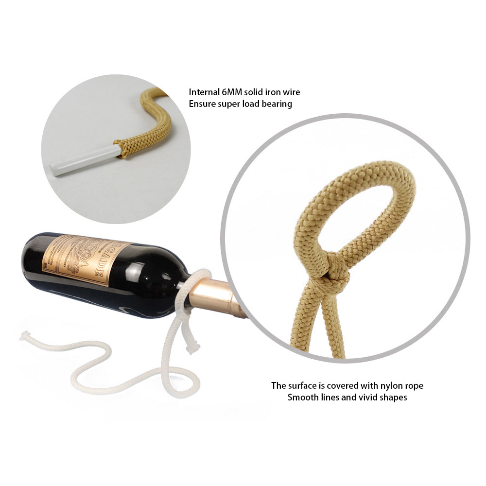 Suspended Rope Wine Bottle - Boaties Collective